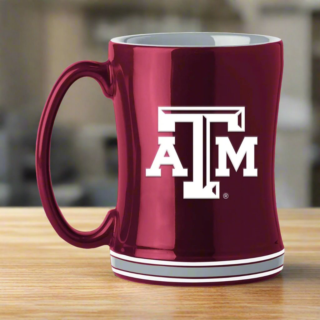 Texas A&M Aggies 14oz. Relief Coffee Mug by Logo Brands