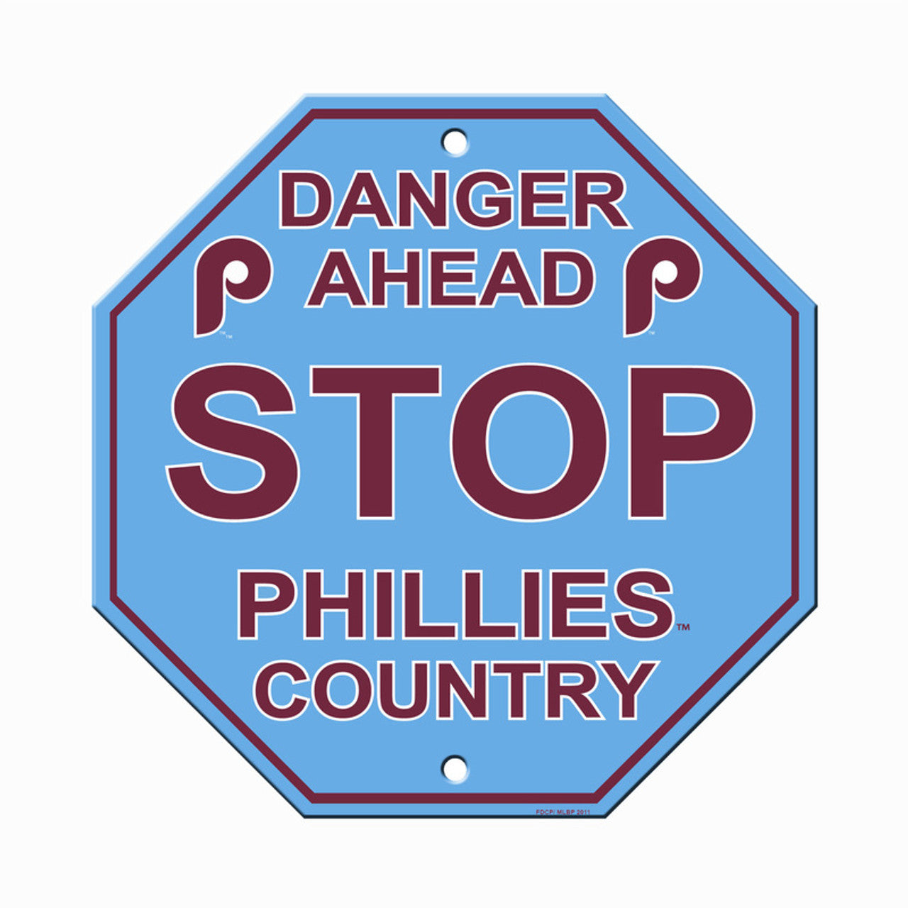 Philadelphia Phillies Throwback 12" x 12" Stop Sign by Fremont Die