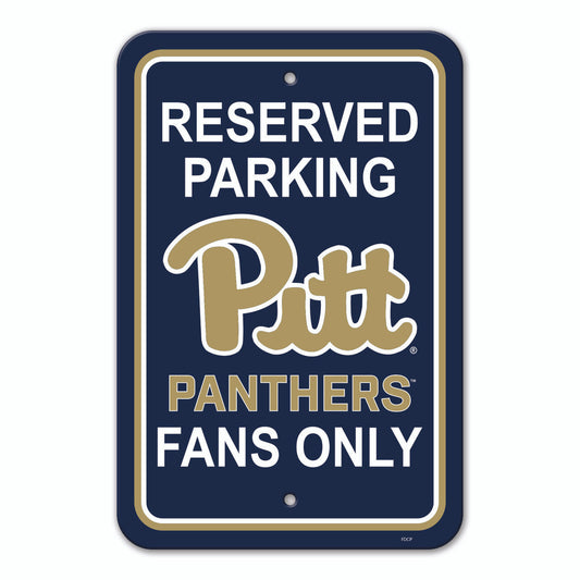 Pittsburgh {Pitt} Panthers 12" x 18" Reserved Parking Sign by Fremont Die