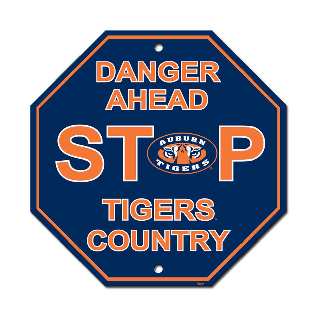 Auburn Tigers 12" x 12" Stop Sign by Fremont Die