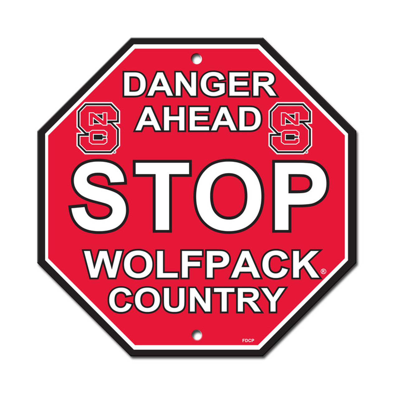 North Carolina State Wolfpack 12" x 12" Stop Sign by Fremont Die