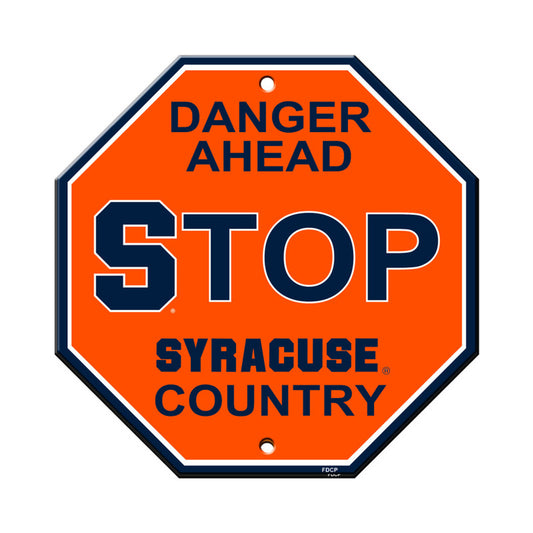 Syracuse Orange 12" x 12" Stop Sign by Fremont Die