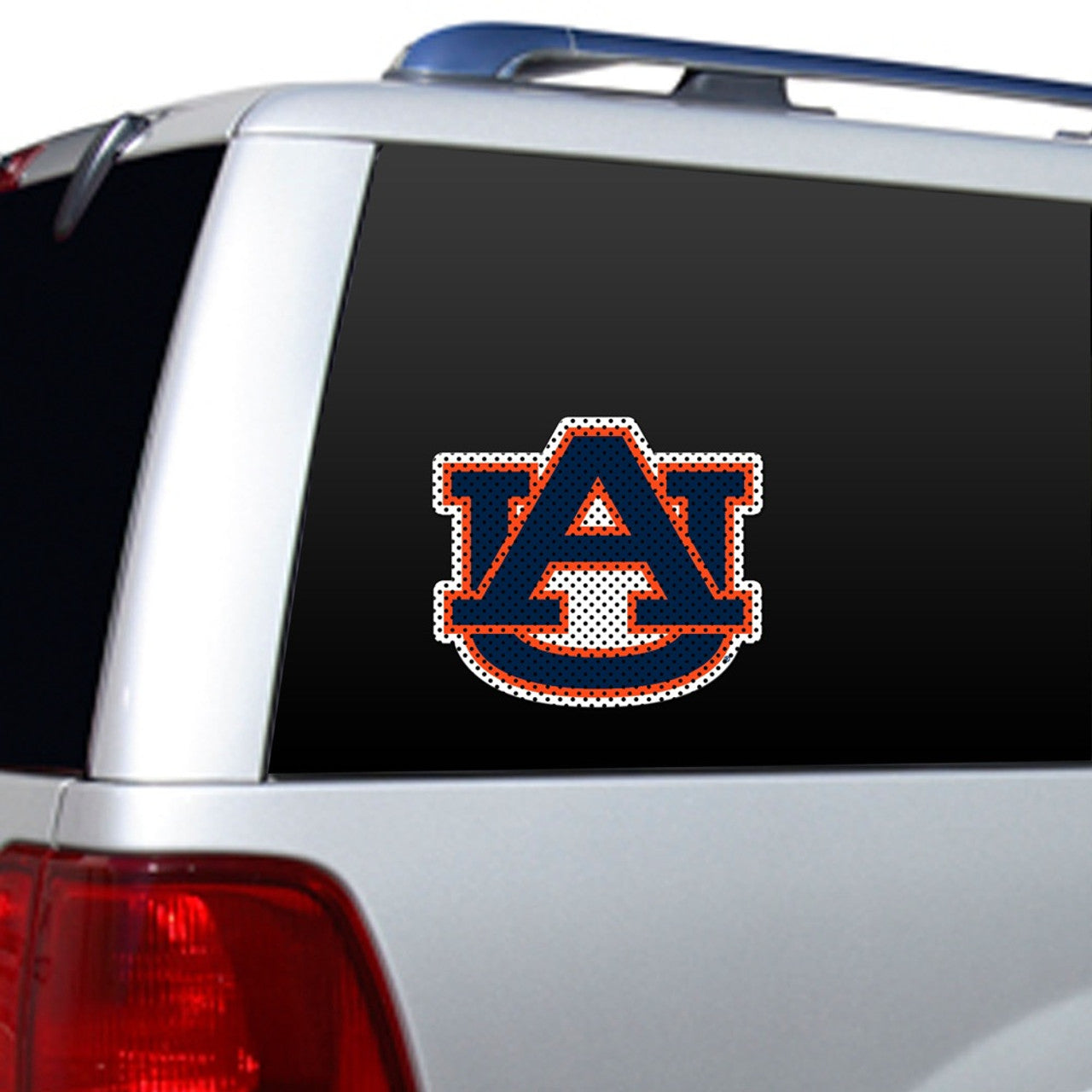 Auburn Tigers 12 inch die cut window film with bold team graphics, NCAA licensed, durable and simple to apply on windows.