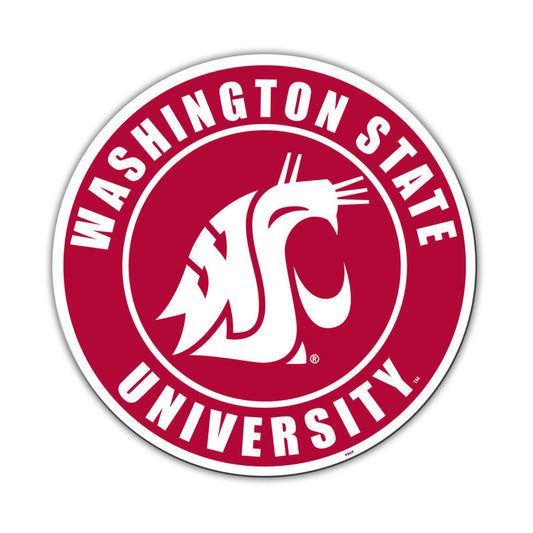 Washington State Cougars 12" Car Style Magnet by Fremont Die