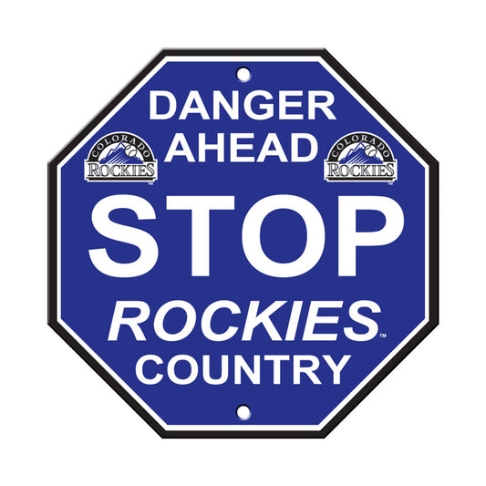 Colorado Rockies 12" x 12" Stop Sign by Fremont Die