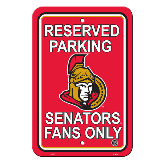 Ottawa Senators 12" x 18" Reserved Parking Sign by Fremont Die