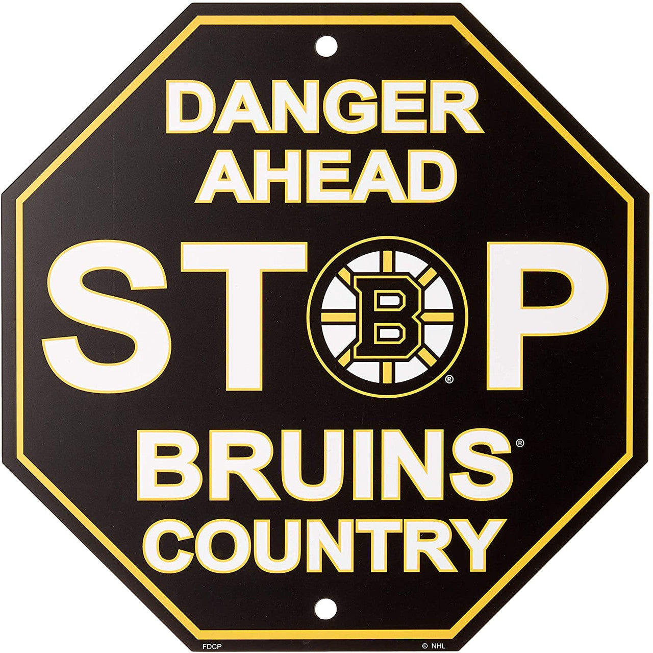 Boston Bruins 12" x 12" Stop Sign by Fremont Die