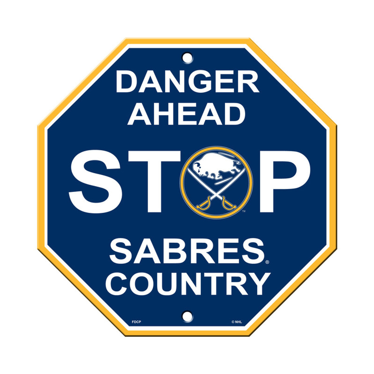 Buffalo Sabres 12" x 12" Stop Sign by Fremont Die