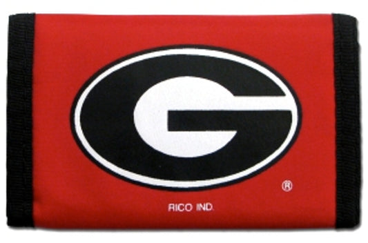 Georgia Bulldogs Trifold Nylon Wallet by Rico Industries