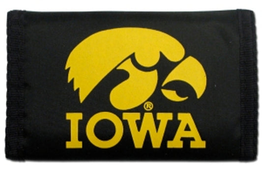 Iowa Hawkeyes Trifold Nylon Wallet by Rico Industries