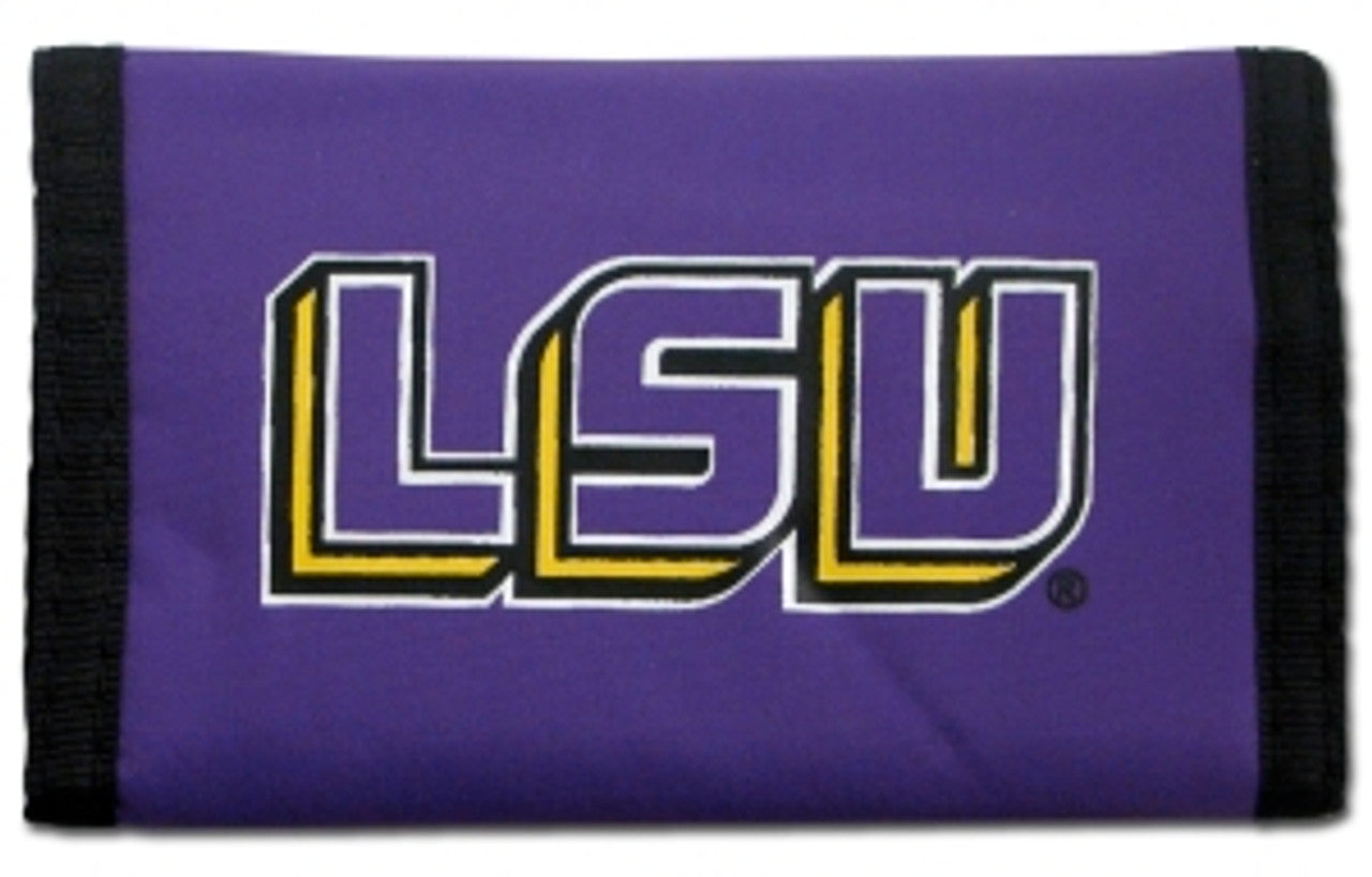 LSU Tigers Trifold Nylon Wallet by Rico Industries