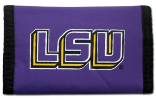 LSU Tigers Trifold Nylon Wallet by Rico Industries