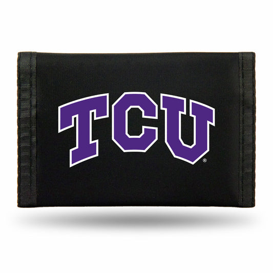 TCU Horned Frogs Trifold Nylon Wallet by Rico Industries