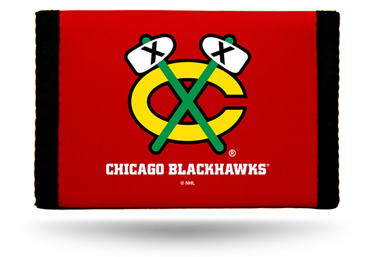 Chicago Blackhawks Trifold Nylon Wallet by Rico Industries