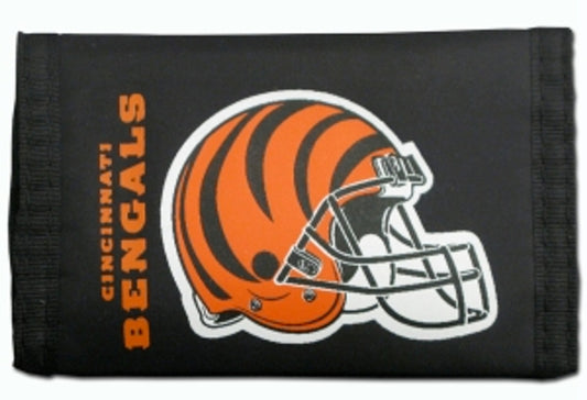 Cincinnati Bengals NFL Trifold Nylon Wallet by Rico Industries