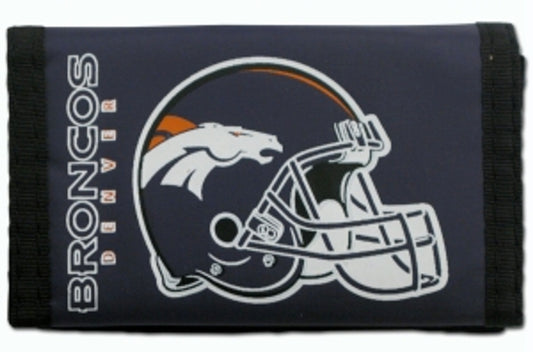 Denver Broncos Trifold Nylon Wallet by Rico Industries