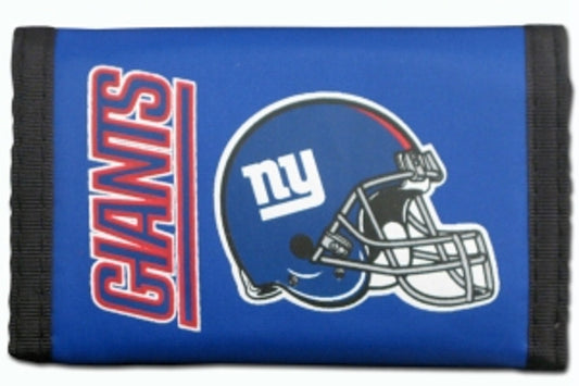 New York Giants Trifold Nylon Wallet by Rico Industries