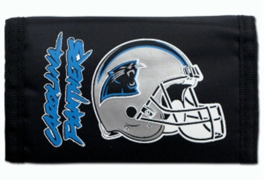 Carolina Panthers Trifold Nylon Wallet by Rico Industries