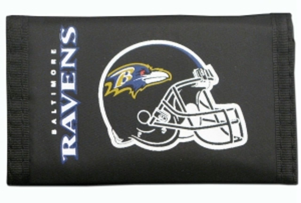 Baltimore Ravens Trifold Nylon Wallet by Rico Industries