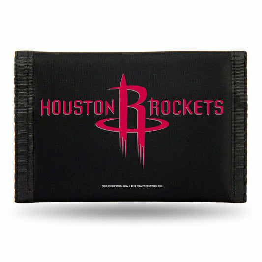Houston Rockets Nylon Trifold Wallet by Rico Industries