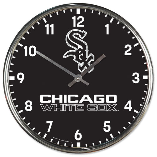 Chicago White Sox 12" Round Chrome Wall Clock by Wincraft