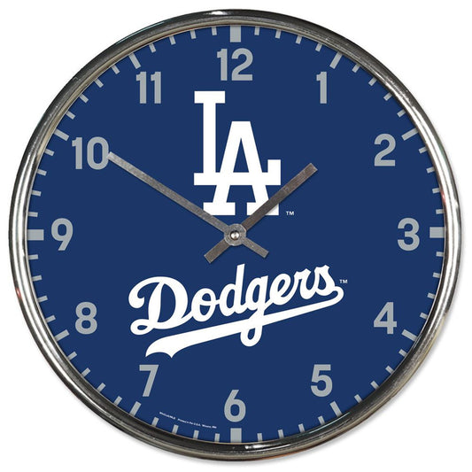 Los Angeles Dodgers 12" Round Chrome Wall Clock by Wincraft