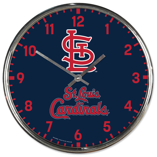 St. Louis Cardinals 12" Round Chrome Wall Clock by Wincraft