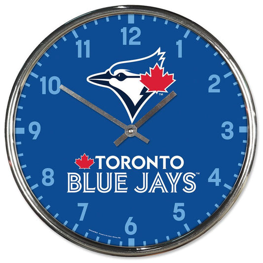 Toronto Blue Jays 12" Round Chrome Wall Clock by Wincraft