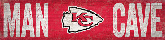 Kansas City Chiefs Distressed Man Cave Sign by Fan Creations