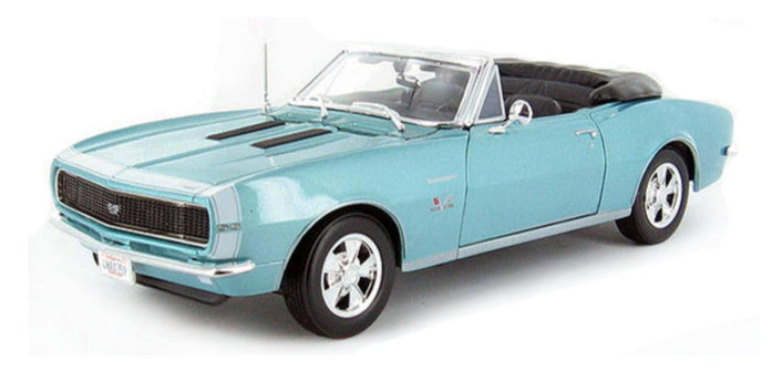 1967 Chevrolet Camaro SS 396 Convertible Turquoise 1/18 Diecast Model Car by Maisto