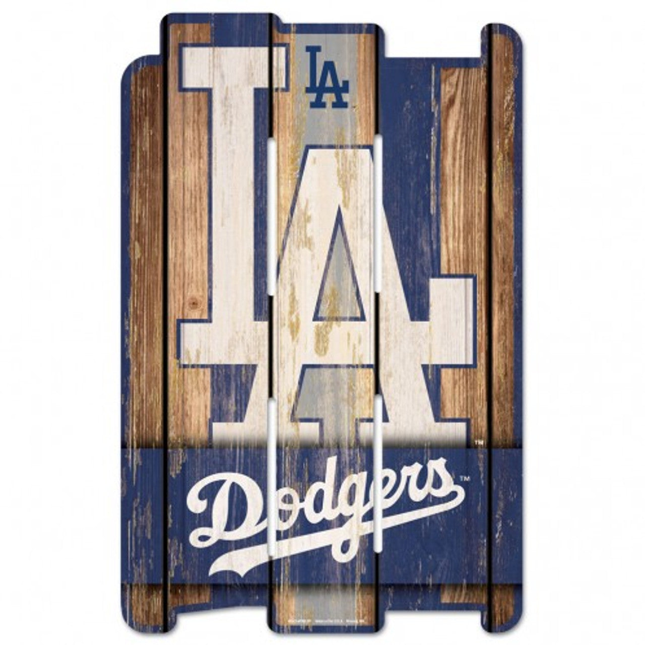 Los Angeles Dodgers 11" x 17" Wood Fence Sign by Wincraft