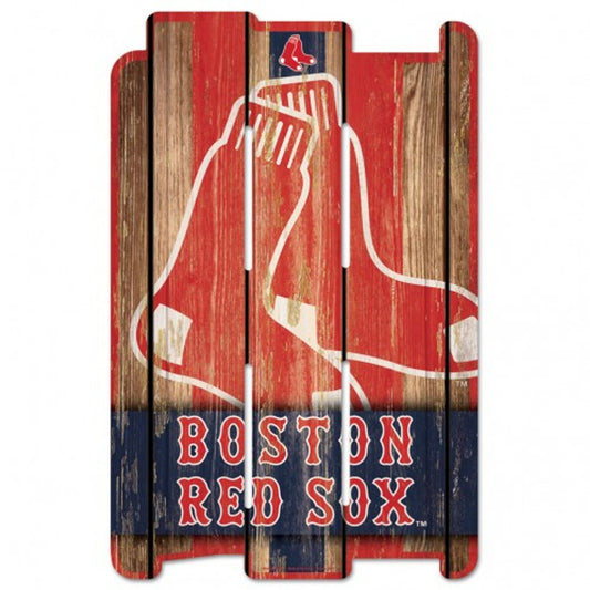 Boston Red Sox 11" x 17" Wood Fence Sign by Wincraft