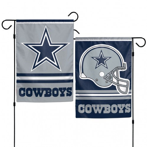 Dallas Cowboys 12x18 two-sided garden flag with vibrant team graphics on durable polyester by Wincraft
