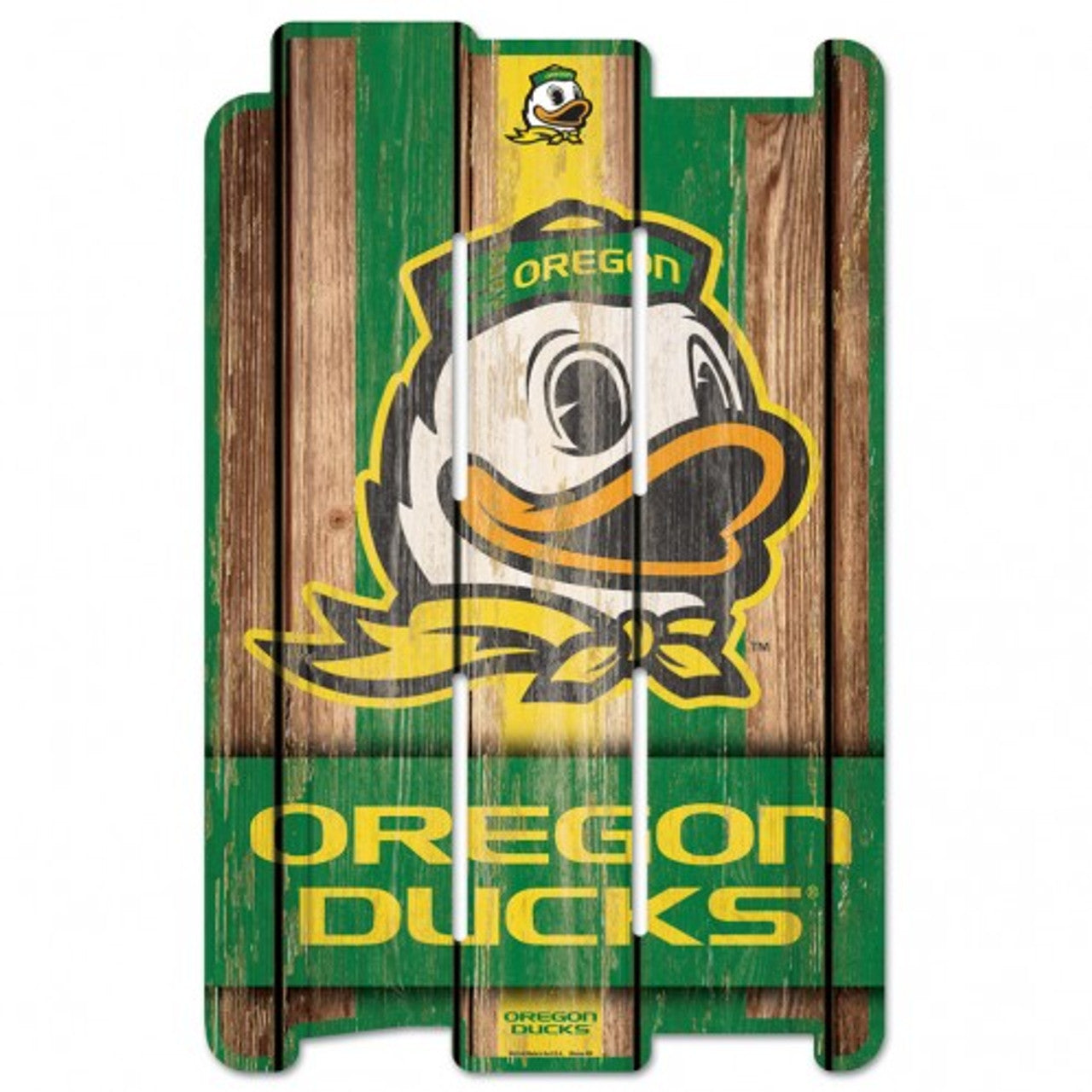 Oregon Ducks 11" x 17" Wood Fence Sign by Wincraft