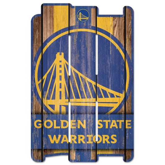 Golden State Warriors 11" x 17" Wood Fence Sign by Wincraft
