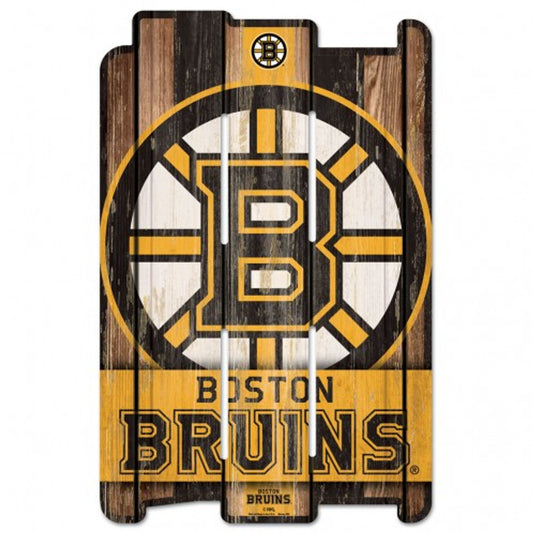 Boston Bruins 11" x 17" Wood Fence Sign by Wincraft