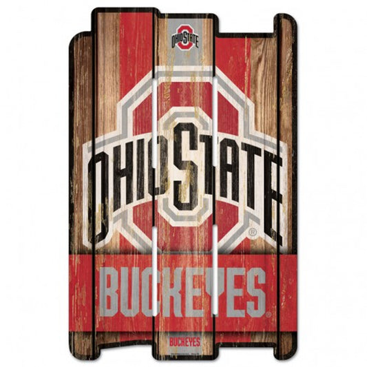 Ohio State Buckeyes 11" x 17" Wood Fence Sign by Wincraft