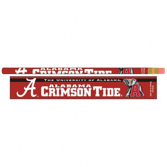 Alabama Crimson Tide 2 Packs of Pencils - 6 per pack by Wincraft