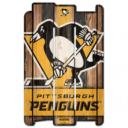 Pittsburgh Penguins 11" x 17" Wood Fence Sign by Wincraft