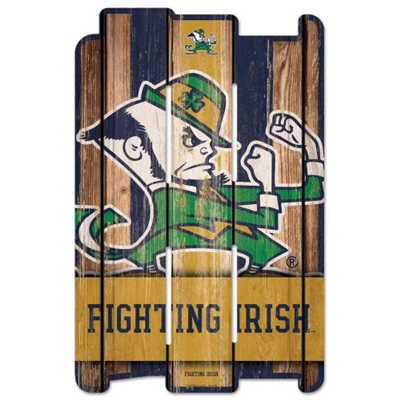 Notre Dame Fighting Irish 11" x 17" Wood Fence Sign by Wincraft