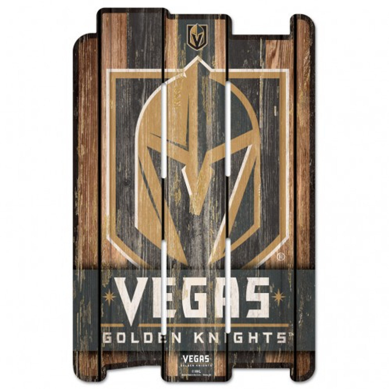 Vegas Golden Knights 11" x 17" Wood Fence Sign by Wincraft