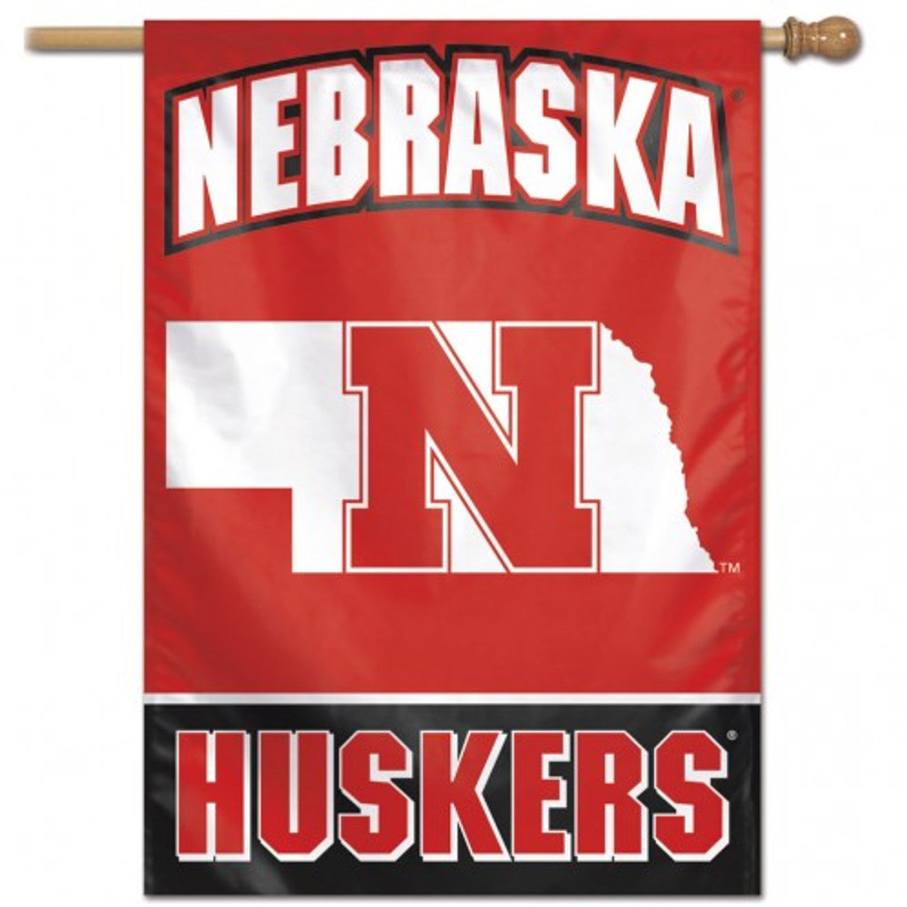 Nebraska Cornhuskers 28" x 40" Alternata Design Vertical House Flag/Banner by Wincraft