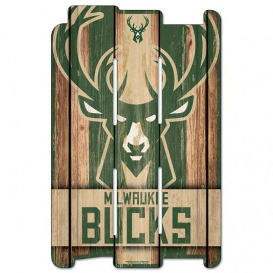 Milwaukee Bucks 11" x 17" Wood Fence Sign by Wincraft