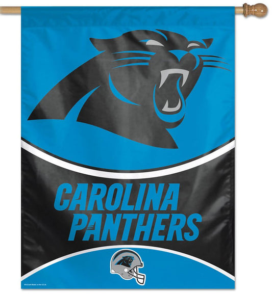 Carolina Panthers 27" x 37" Vertical House Flag/Banner by Wincraft