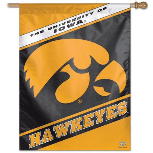 Iowa Hawkeyes 27" x 37" Vertical House Flag/Banner by Wincraft