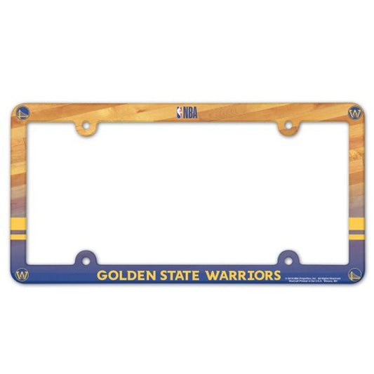 Golden State Warriors MLB License Plate Frame by Wincraft. Heavy-duty plastic, fits 6" x 12" plates. Made in the USA.