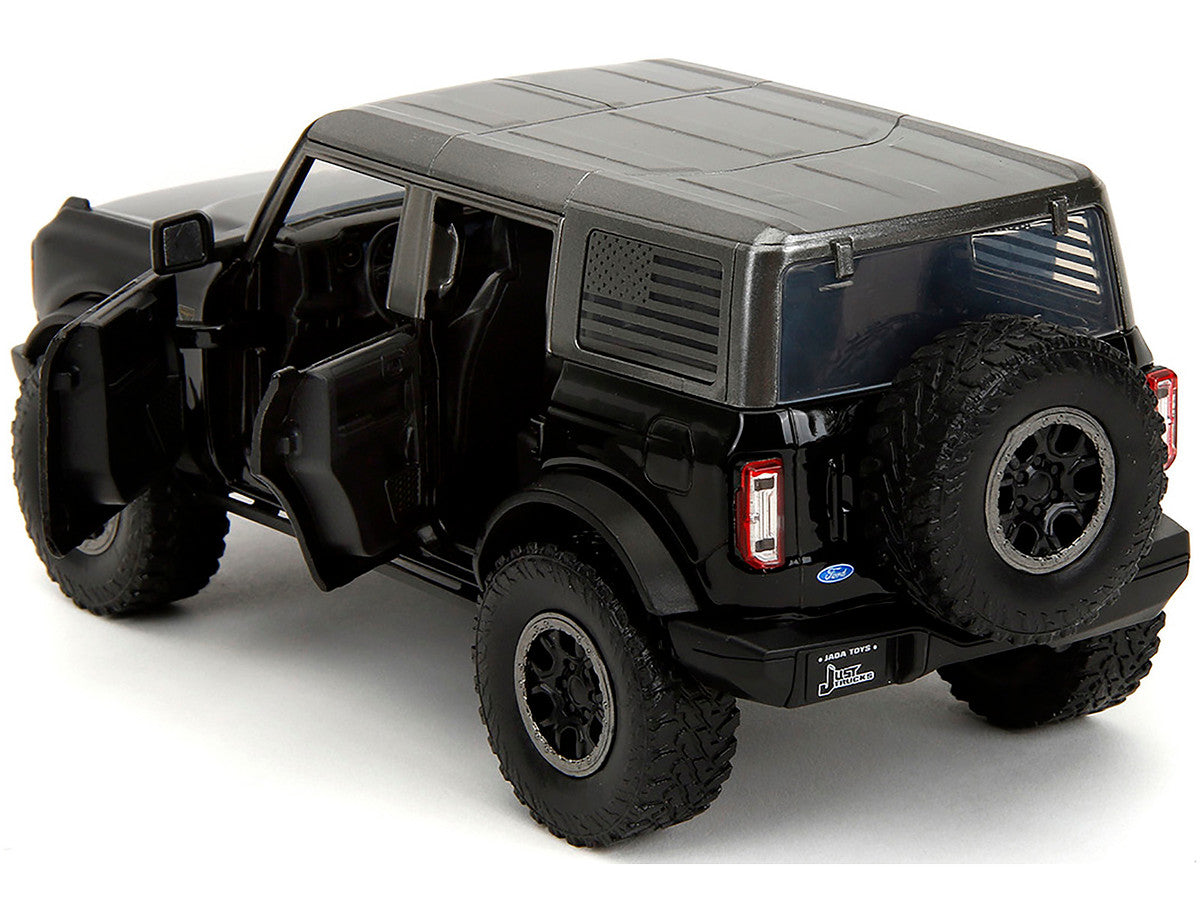 2021 Ford Bronco Badlands Black "Rigid" with Extra Wheels "Just Trucks" Series 1/24 Diecast Model Car by Jada