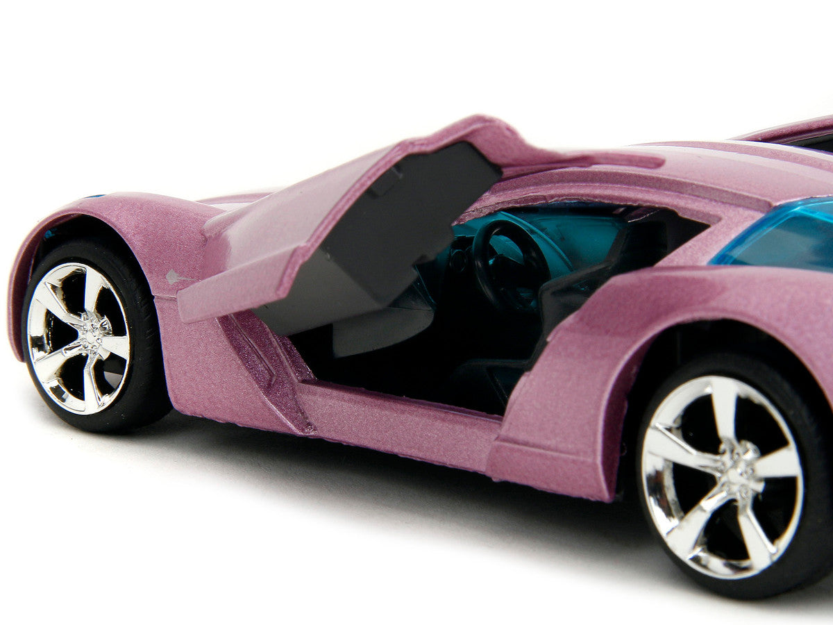 2009 Chevrolet Corvette Stingray Concept Pink Metallic with Blue Tinted Windows "Pink Slips" Series 1/32 Diecast Model Car by Jada
