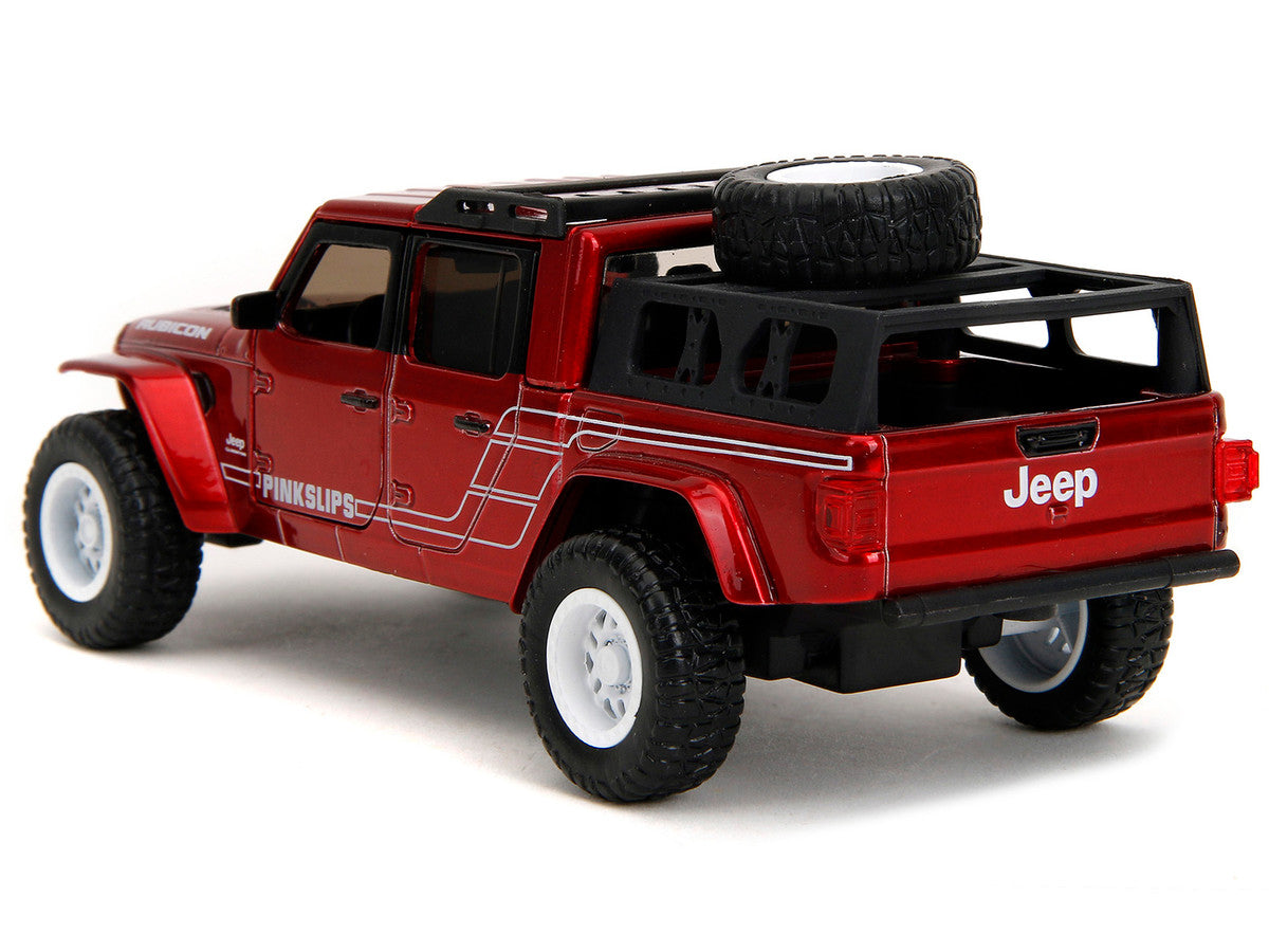 2020 Jeep Gladiator Pickup Truck Candy Red "Pink Slips" Series 1/32 Diecast Model Car by Jada