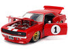 1969 Chevrolet Camaro #1 Red with White Stripes "Fast & Furious" Series 1/24 Diecast Model Car by Jada